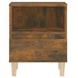Berkfield Home Bedside Cabinets 2 pcs Smoked Oak 40x35x50 cm in Brown - Size: 40 x 35 x 50 cm - thumbnail 7