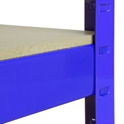 Monstershop 4 x 90cm Blue Storage Racks with 4200kg Capacity, Free Bay Connectors - Size: 4 x 90 cm - thumbnail 8