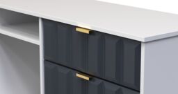 Ready Assembled 2 U Metro 6 Drawer Sideboard (Ready Assembled) in Dark Blue - thumbnail 4