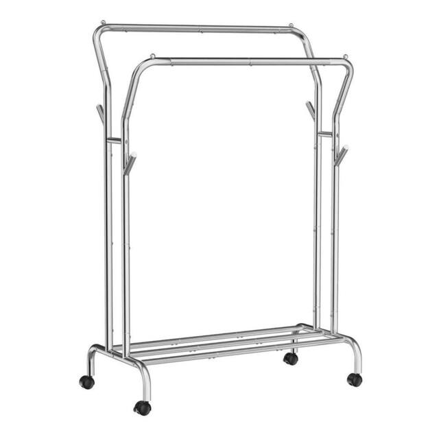 Kelvenix Silver Double Clothes Hanging Rail - image 1