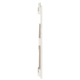 Berkfield Home Wall Headboard White 108x3x60 cm Solid Wood Pine - Size: 108 x 3 x 60 cm - thumbnail 5