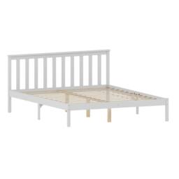 HD Designs Milan King Size Wooden Bed Frame Low Foot 820 x 1595 x 2050 mm in White - thumbnail 8