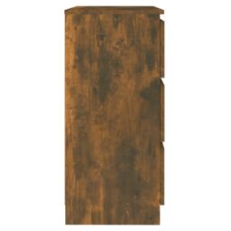 Berkfield Home Sideboard Smoked Oak 60x35x76 cm Engineered Wood in Brown - Size: 60 x 35 x 76 cm - thumbnail 4
