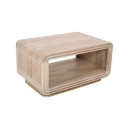 Indian Hub Hudson Carved Coffee Table - Mango Wood - L55 x W85 x H45 cm in Brown - thumbnail 3