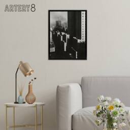 "Artery8 NY City View from the Shelton Stieglitz Framed Canvas Wall Art Print in Grey - Size: W12"" x H16""" - thumbnail 3