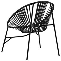 Berkfield Home Beautiful Garden Egg Chair Black Poly Rattan - thumbnail 6