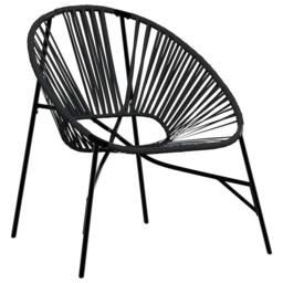 Berkfield Home Beautiful Garden Egg Chair Black Poly Rattan - thumbnail 3