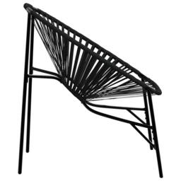 Berkfield Home Beautiful Garden Egg Chair Black Poly Rattan - thumbnail 5