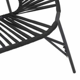 Berkfield Home Beautiful Garden Egg Chair Black Poly Rattan - thumbnail 7