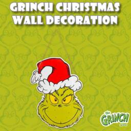 VFM e-Store Grinch Christmas Light Up Wall Festive Decoration 40 x 30cm Green X 1 - Size: 40 x 30 cm - thumbnail 3