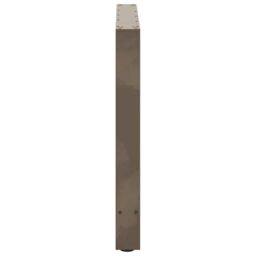 Berkfield Home Coffee Table Legs Natural Steel 2 pcs 70x(72-73) cm Steel in Grey - thumbnail 6