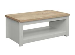 Birlea Coffee Table Highgate Rectangular Farmhouse Shabby Chic in Grey - thumbnail 3