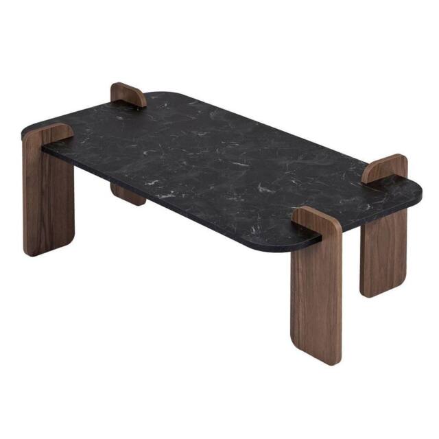 CALICOSY Rectangular Coffee Table, 120 Cm Long - ELOI in Black - image 1