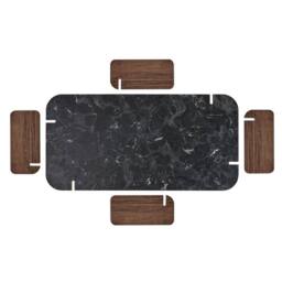 CALICOSY Rectangular Coffee Table, 120 Cm Long - ELOI in Black - thumbnail 6