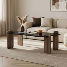 CALICOSY Rectangular Coffee Table, 120 Cm Long - ELOI in Black - thumbnail 3