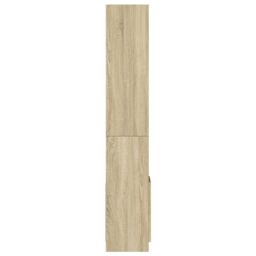 Berkfield Home Highboard¬†Sonoma Oak 92x33x180 cm Engineered Wood in Brown - Size: 92 x 33 x 180 cm - thumbnail 6