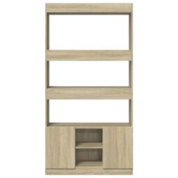 Berkfield Home Highboard¬†Sonoma Oak 92x33x180 cm Engineered Wood in Brown - Size: 92 x 33 x 180 cm - thumbnail 5