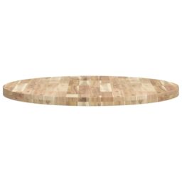 Berkfield Home Table Top Round √ò90x4 cm Solid Wood Acacia in Brown - Size: 90x4 cm - thumbnail 6