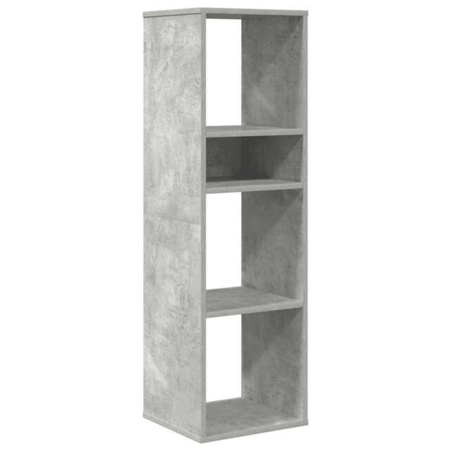 Berkfield Home Book Cabinet Concrete Grey 34x31x112 cm Engineered Wood - Size: 34 x 31 x 112 cm - image 1