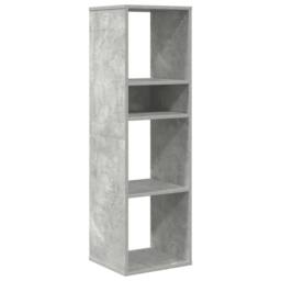 Berkfield Home Book Cabinet Concrete Grey 34x31x112 cm Engineered Wood - Size: 34 x 31 x 112 cm - thumbnail 1