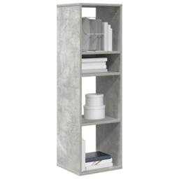 Berkfield Home Book Cabinet Concrete Grey 34x31x112 cm Engineered Wood - Size: 34 x 31 x 112 cm - thumbnail 2
