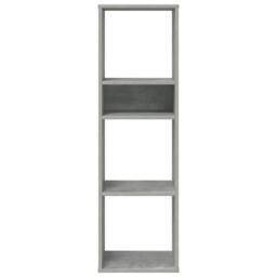 Berkfield Home Book Cabinet Concrete Grey 34x31x112 cm Engineered Wood - Size: 34 x 31 x 112 cm - thumbnail 4