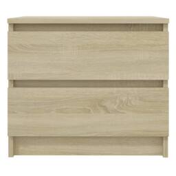 Berkfield Home Bed Cabinets 2 pcs Sonoma Oak 50x39x43.5 cm Engineered Wood in Light Brown - thumbnail 4