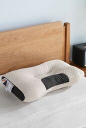 Living and Home Premium Sleep Support Knitted Pillow for All Seasons in White - Size: Single - thumbnail 2