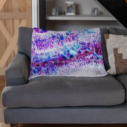 Benjamin Tate Design Pink Wilderness Blanket in Natural - Size: 120 cm x 150 cm - thumbnail 2