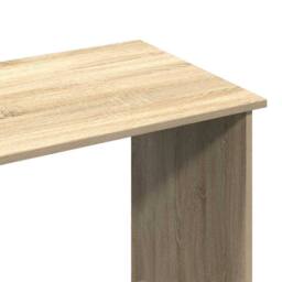 Berkfield Home Desk Sonoma Oak 102x50x75 cm Engineered Wood in Light Brown - Size: 102 x 50 x 75 cm - thumbnail 8