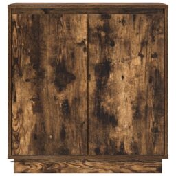 Berkfield Home Sideboard with LED, Smoked Oak, 71x34.5x75 cm, Engineered Wood in Brown - Size: 71x34.5x75 cm - thumbnail 7