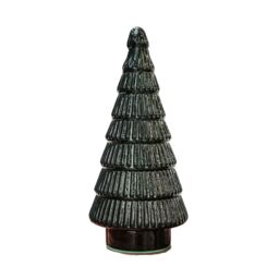 Ivyline Juniper Evergreen Glass Tree - H41cm W18cm - 2 other Colours & 2 Sizes Available - Hand finished - 2024 star performer in Green - thumbnail 2