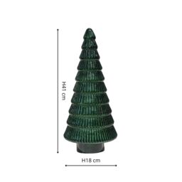 Ivyline Juniper Evergreen Glass Tree - H41cm W18cm - 2 other Colours & 2 Sizes Available - Hand finished - 2024 star performer in Green - thumbnail 5
