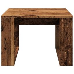 Berkfield Home Side Table Old Wood 50x50x35 cm Engineered Wood in Brown - Size: 50 x 50 x 35 cm - thumbnail 4