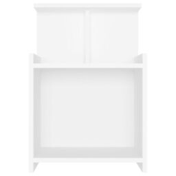 Berkfield Home Bed Cabinets 2 pcs White 40x35x60 cm Engineered Wood - Size: 40 x 35 x 60 cm - thumbnail 4