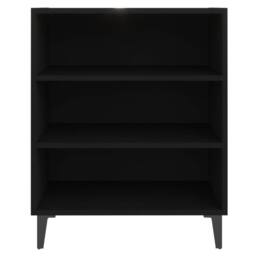 Berkfield Home Sideboard Black 57x35x70 cm Engineered Wood - Size: 57 x 35 x 70 cm - thumbnail 4