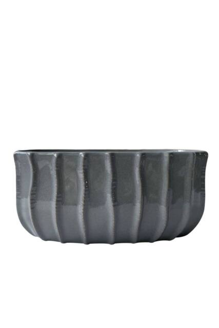 KDMD Grey Hortus Porto Pot 29.5x13cm - Size: 29.5x13 cm - image 1