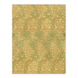 "Artery8 Kennet Floral Pattern Orange Green Wall Art Print William Morris - Size: W12"" x H16""" - thumbnail 1