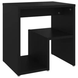 Berkfield Home Bed Cabinets 2 pcs Black 40x30x40 cm Engineered Wood - Size: 40 x 30 x 40 cm - thumbnail 3