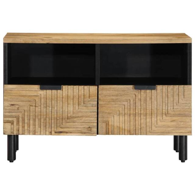 Berkfield Home TV Cabinet Brown 70x33x46 cm Solid Wood Mango - Size: 70 x 33 x 46 cm - image 1