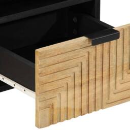 Berkfield Home TV Cabinet Brown 70x33x46 cm Solid Wood Mango - Size: 70 x 33 x 46 cm - thumbnail 7