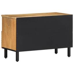 Berkfield Home TV Cabinet Brown 70x33x46 cm Solid Wood Mango - Size: 70 x 33 x 46 cm - thumbnail 5