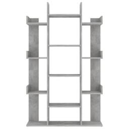 Berkfield Home Book Cabinet Concrete Grey 86x25.5x140 cm Engineered Wood - thumbnail 5
