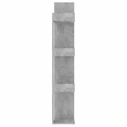 Berkfield Home Book Cabinet Concrete Grey 86x25.5x140 cm Engineered Wood - thumbnail 6