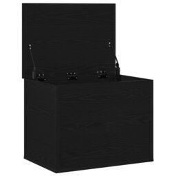 Berkfield Home Storage Box with Lid Black Oak 60x42x46 cm Engineered Wood - Size: 60 x 42 x 46 cm - thumbnail 5