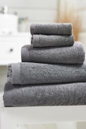 The Lyndon Company Luxury Premium Heavy Quality Egyptian Spa Super Soft Bathroom Towels in Charcoal - thumbnail 1