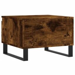 Berkfield Home Coffee Tables 2 pcs Smoked Oak 50x46x35 cm Engineered Wood in Brown - Size: 50 x 46 x 35 cm - thumbnail 9