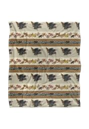 JQ Licensing Bs-Jp Turkey Autumn Leaf Pattern Silky Touch Super Soft Throw Blanket 152 X 127 cm in White - thumbnail 1