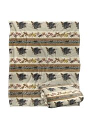 JQ Licensing Bs-Jp Turkey Autumn Leaf Pattern Silky Touch Super Soft Throw Blanket 152 X 127 cm in White - thumbnail 2