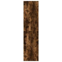 Berkfield Home Wardrobe Smoked Oak 30x50x200 cm Engineered Wood in Brown - Size: 30 x 50 x 200 cm - thumbnail 6
